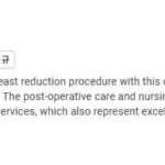 google review about breast reduction