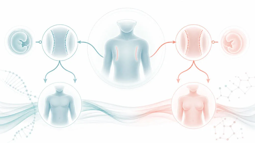 02-mammary-ridge-rudimentary-breast-tissue Mammary ridge development and rudimentary male breast tissue illustration